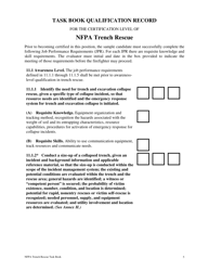 NFPA Trench Rescue Task Book - Oregon, Page 5