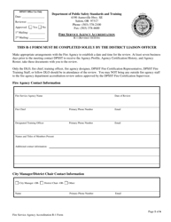 Form R-1 Fire Service Agency Accreditation - Oregon