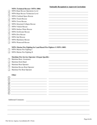 Form R-1 Fire Service Agency Accreditation - Oregon, Page 4