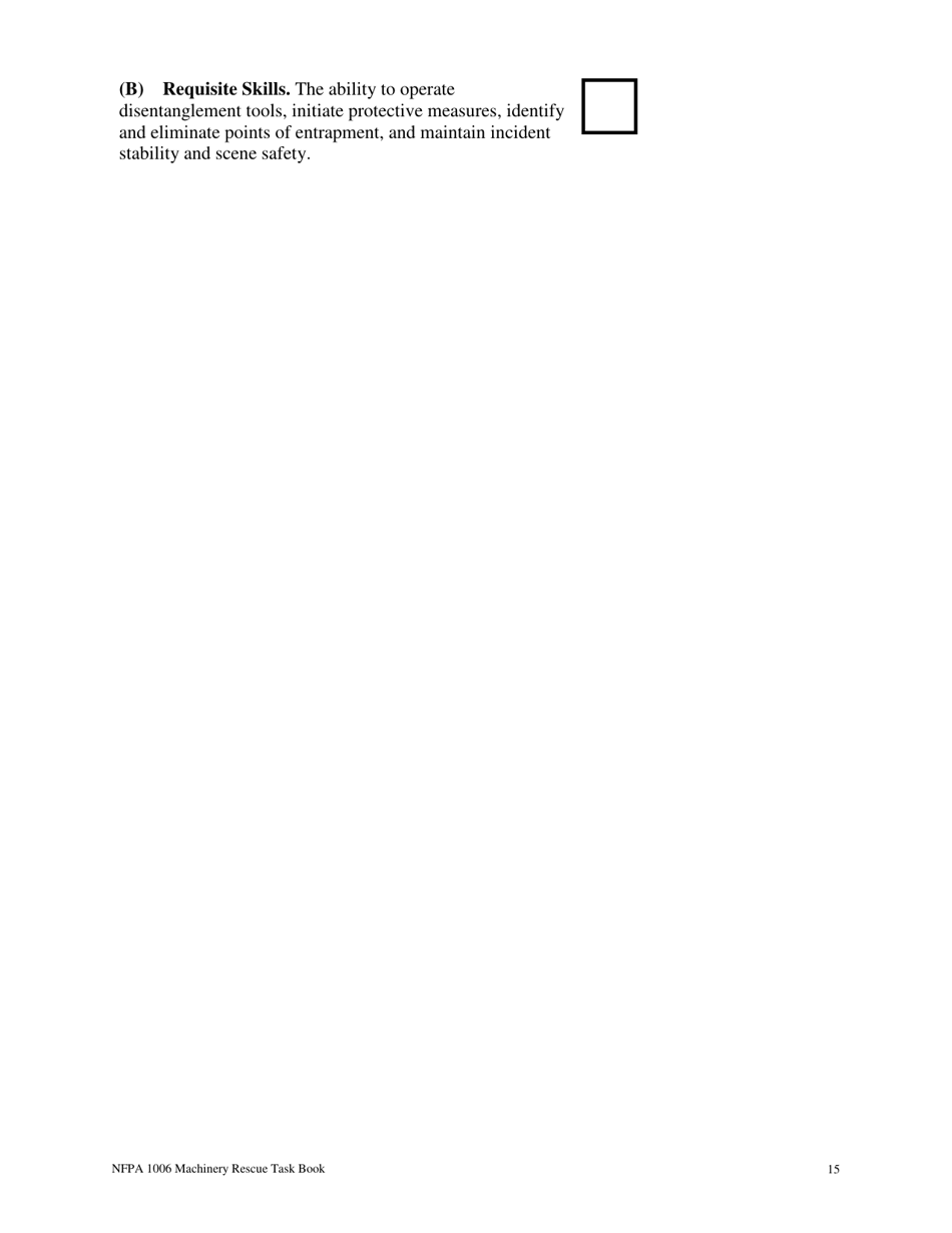 NFPA Machinery Rescue Task Book - Oregon, Page 15