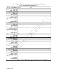 Dpsst Background Information Form - Oregon, Page 15