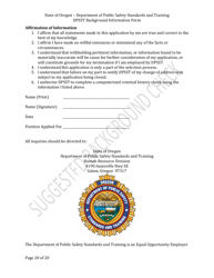 Dpsst Background Information Form - Oregon, Page 20