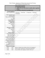 Dpsst Background Information Form - Oregon, Page 4