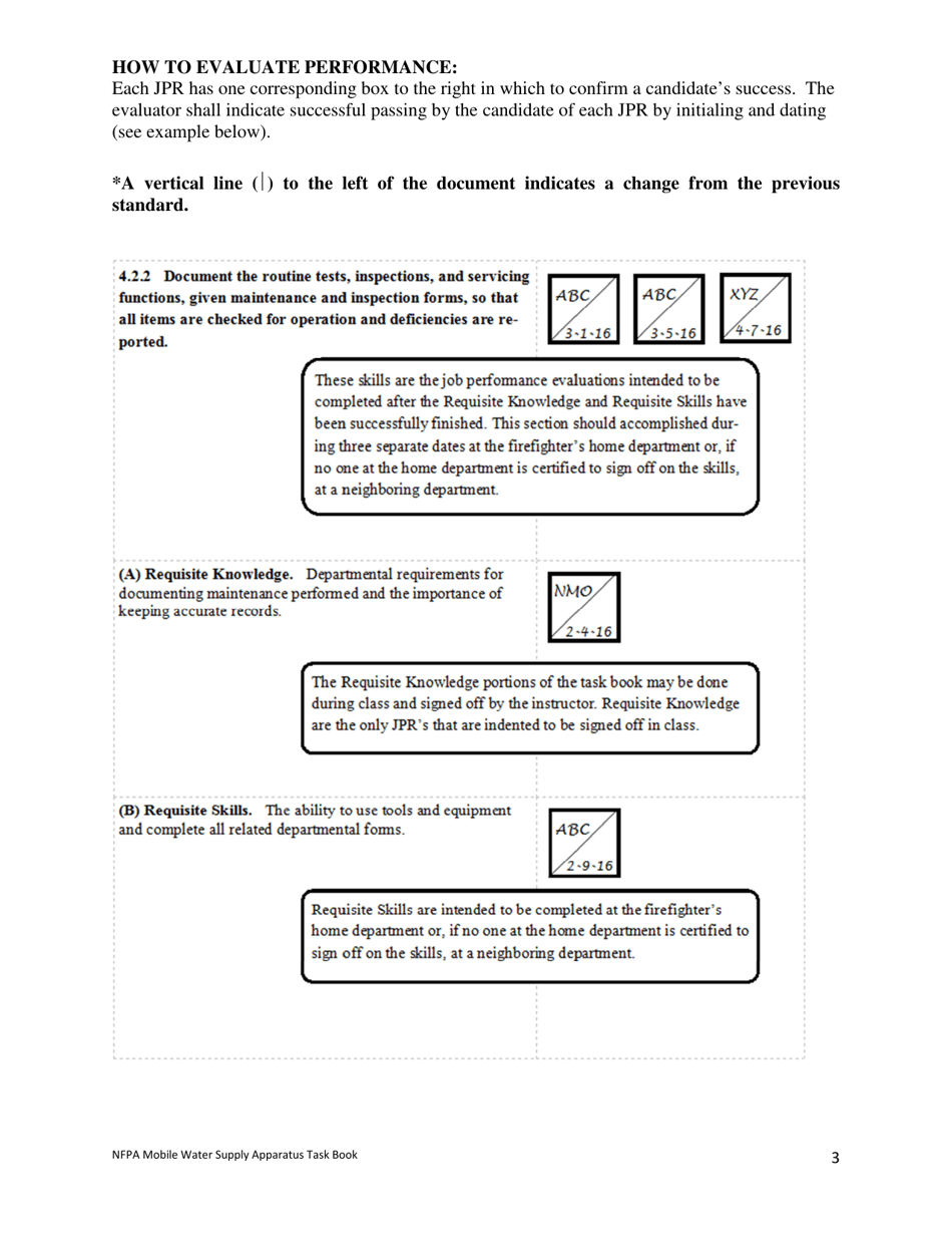 NFPA Mobile Water Supply Apparatus Task Book - Oregon, Page 3
