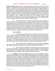 Exhibit F-7 Form Site Occupancy Agreement - Pennsylvania, Page 3