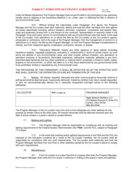 Exhibit F-7 Form Site Occupancy Agreement - Pennsylvania, Page 6