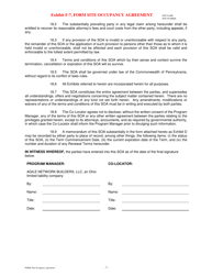 Exhibit F-7 Form Site Occupancy Agreement - Pennsylvania, Page 7