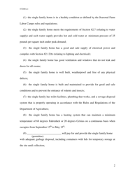 Agreement for Single Family Home Seasonal Farm Labor - Pennsylvania, Page 2