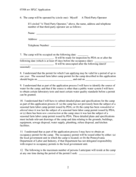 Application for a Seasonal Farm Labor Camp Permit - Pennsylvania, Page 2