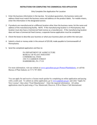 Form API-225 Application for a Commercial Feed License - Pennsylvania, Page 2