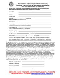 Document preview: Regional Training Course Registration Application - Oregon