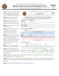 Form F6EA Eroster Overview and Participation Form - Oregon, Page 2