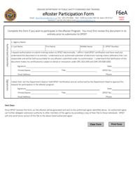 Form F6EA Eroster Overview and Participation Form - Oregon, Page 4