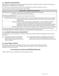 Formulario PA600 WD-S Solicitud De Asistencia Medica Para Trabajadores Con Discapacidades - Pennsylvania (Spanish), Page 8