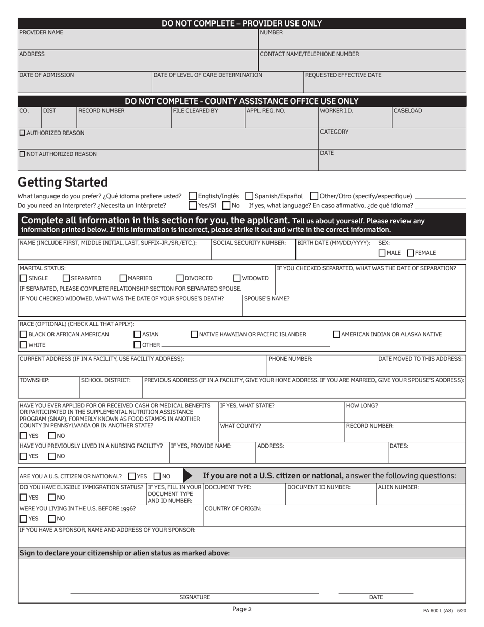 Form Pa600 L Fill Out Sign Online And Download Printable Pdf Pennsylvania Templateroller 0573