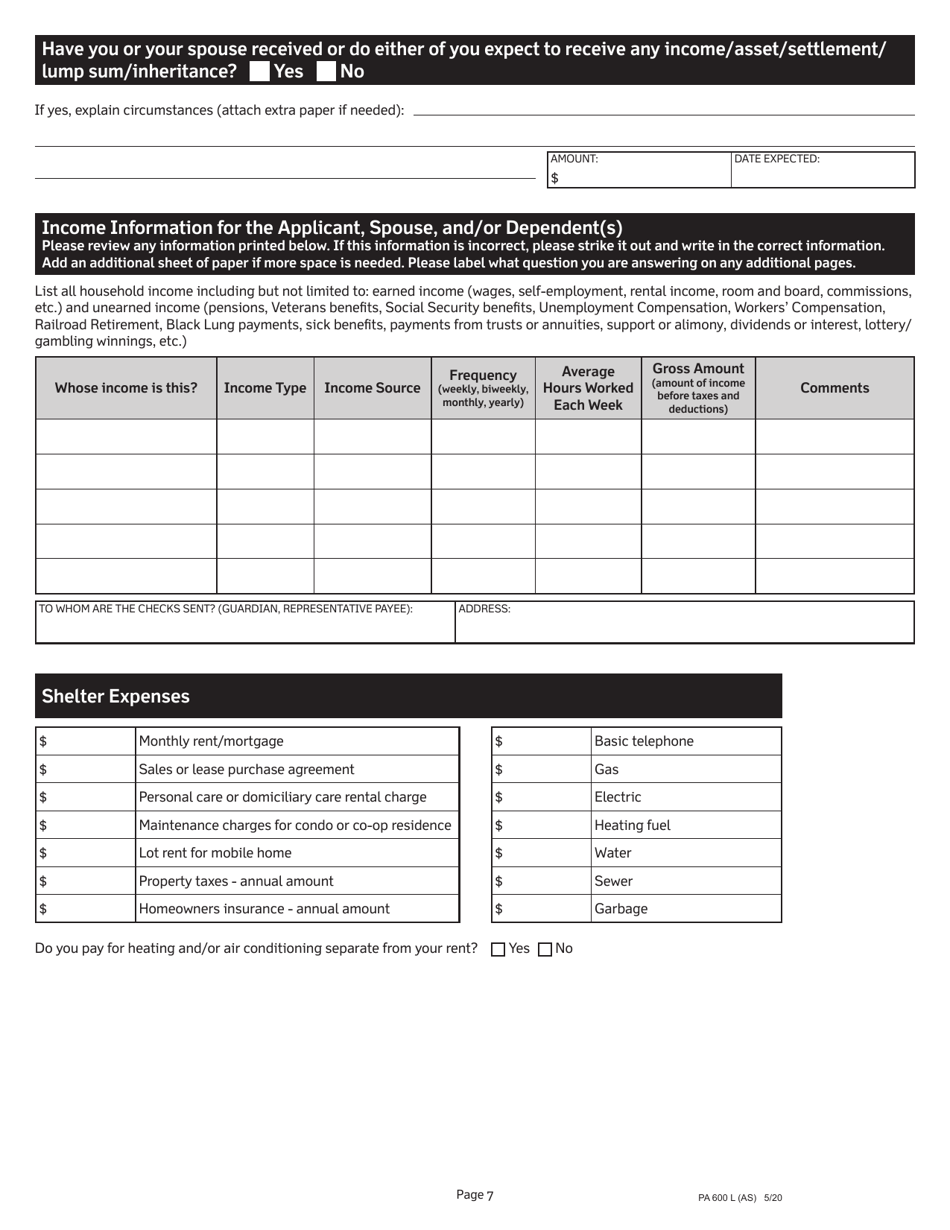 Form Pa600 L Fill Out Sign Online And Download Printable Pdf Pennsylvania Templateroller 0632