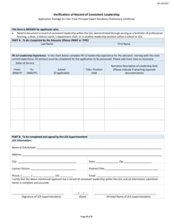 Fast Track Principal Expert Residency Preliminary Certificate Application - Rhode Island, Page 9