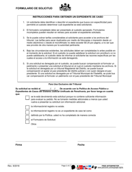 Formulario De Solicitud - Pennsylvania (Spanish), Page 2