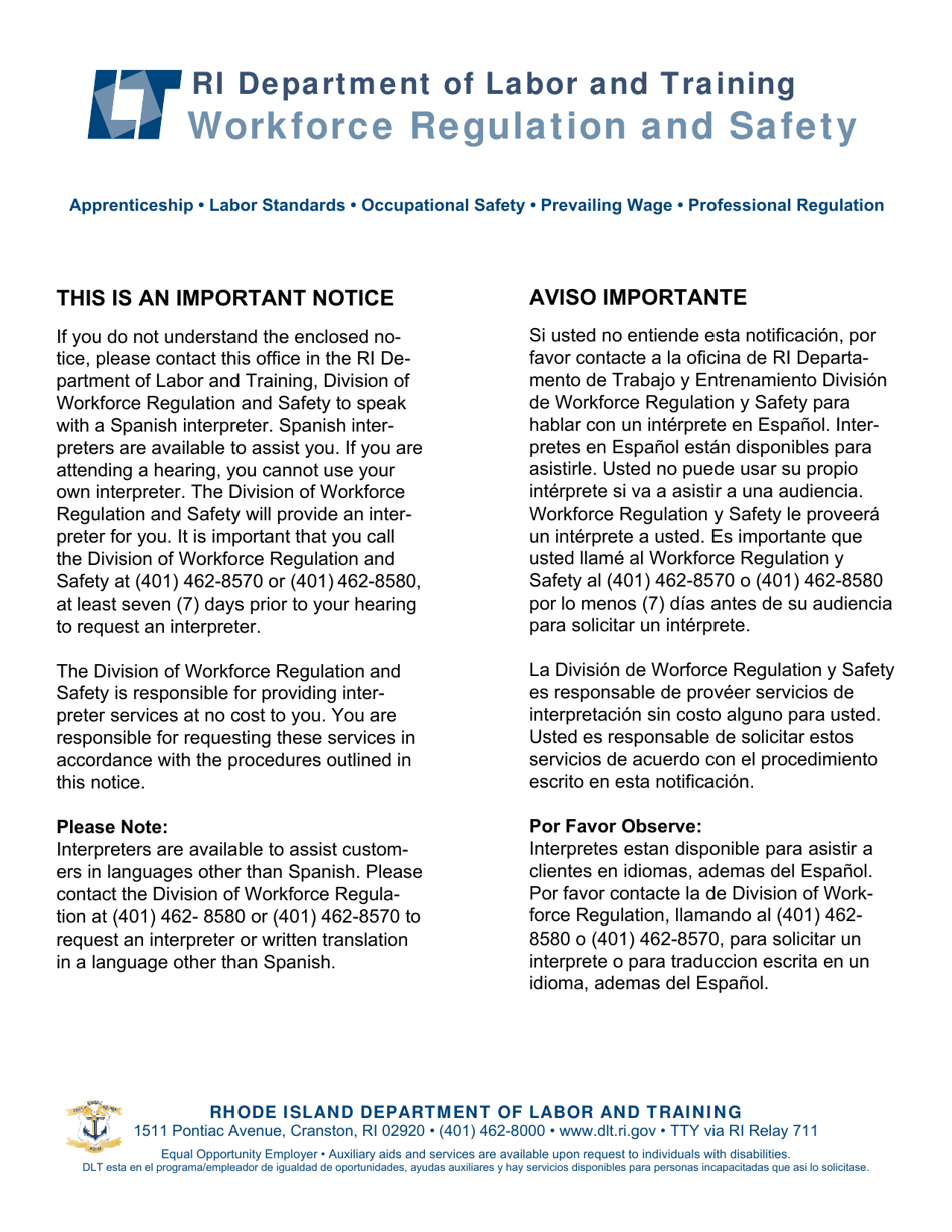 Formulario De Solicitud De Filtraje De Agua - Rhode Island (Spanish), Page 4
