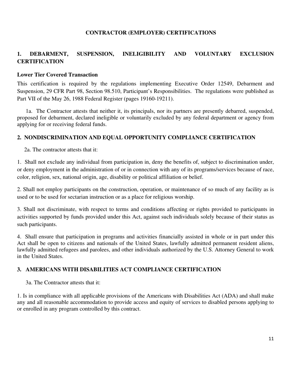 Incumbent Worker Training Program Application - Rhode Island, Page 11