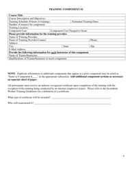 Incumbent Worker Training Program Application - Rhode Island, Page 4