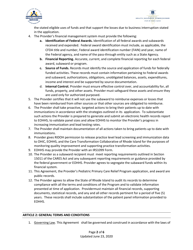 Rhode Island Pediatric Primary Care Relief Program Financial Agreement and Attestations - Rhode Island, Page 2