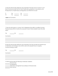 Attachment 5 Assisted Living Residence Questionnaire - Rhode Island, Page 3
