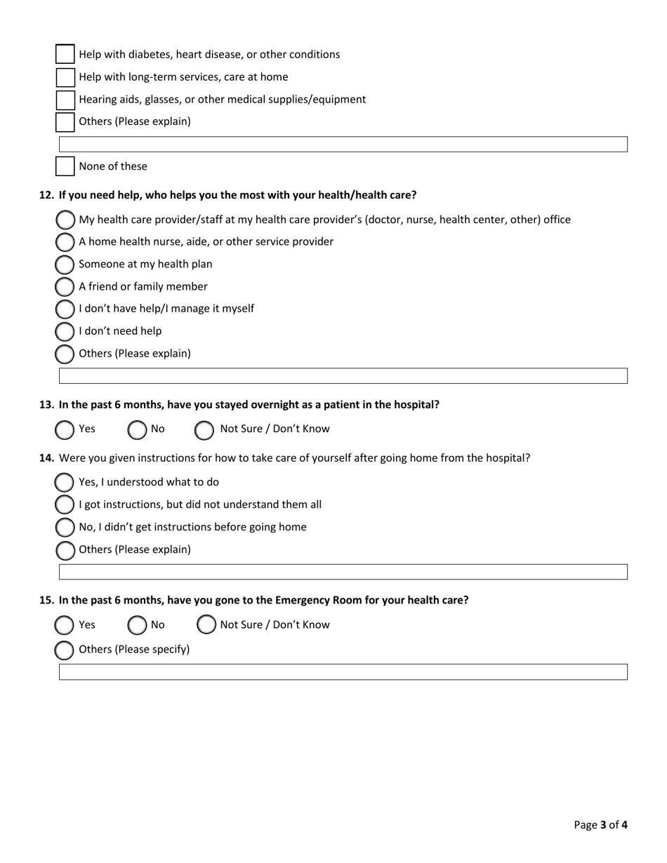 Rhode Island Medicaid Member Survey - Rhode Island, Page 3