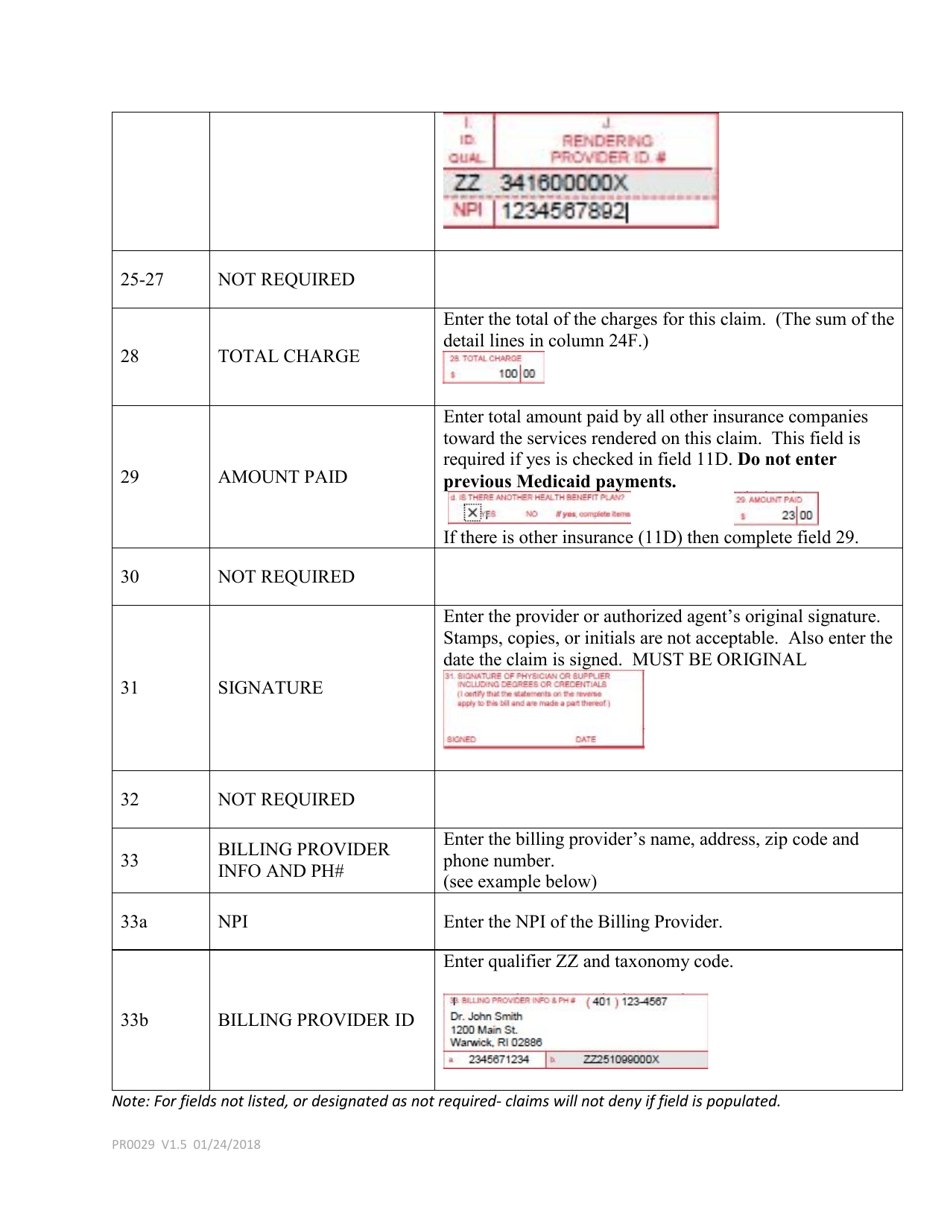 Instructions for Form CMS-1500 Health Insurance Claim Form - Rhode Island, Page 6