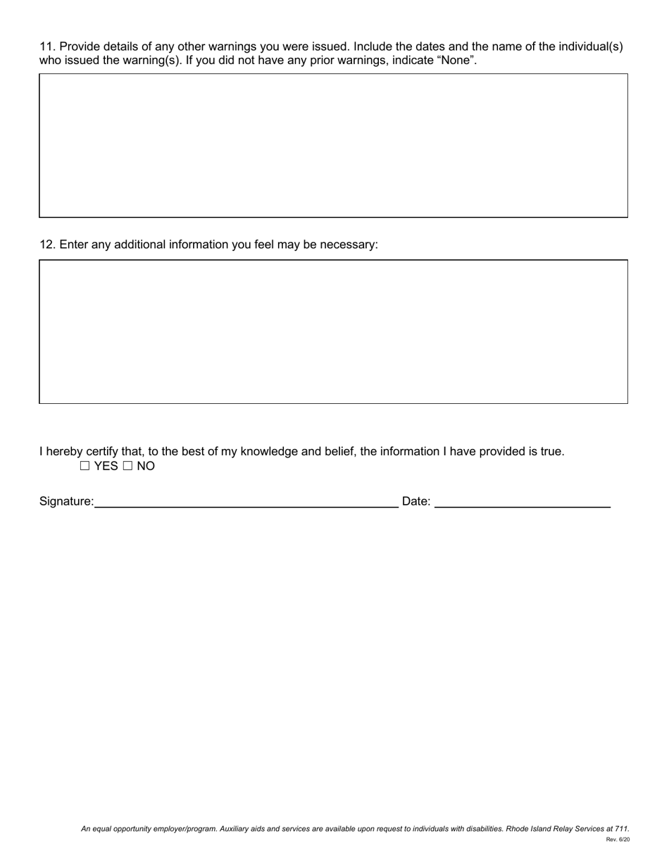 Voluntary Quit: Health or Medical Reasons - Rhode Island, Page 3