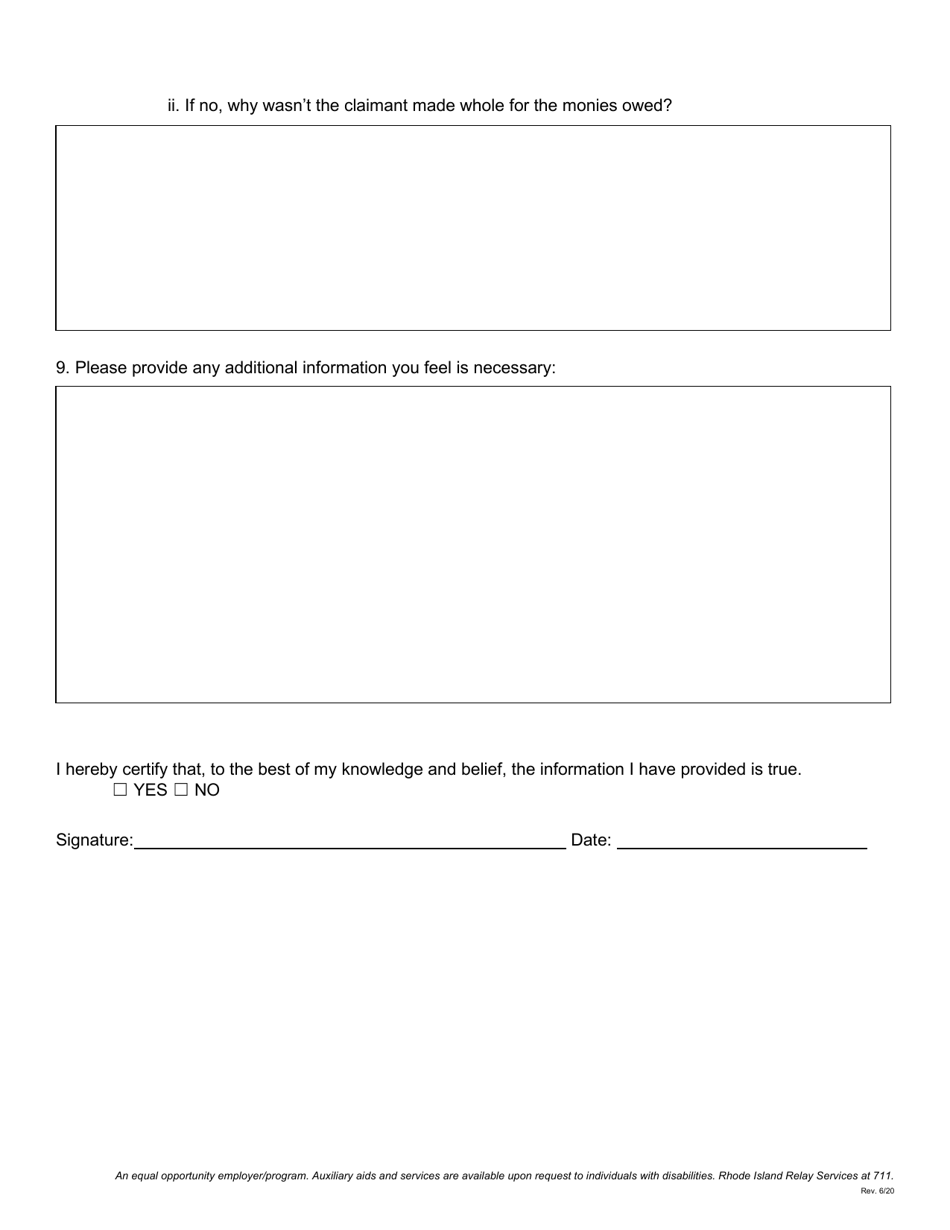 Voluntary Quit: Not Paid Correct Amount - Rhode Island, Page 3