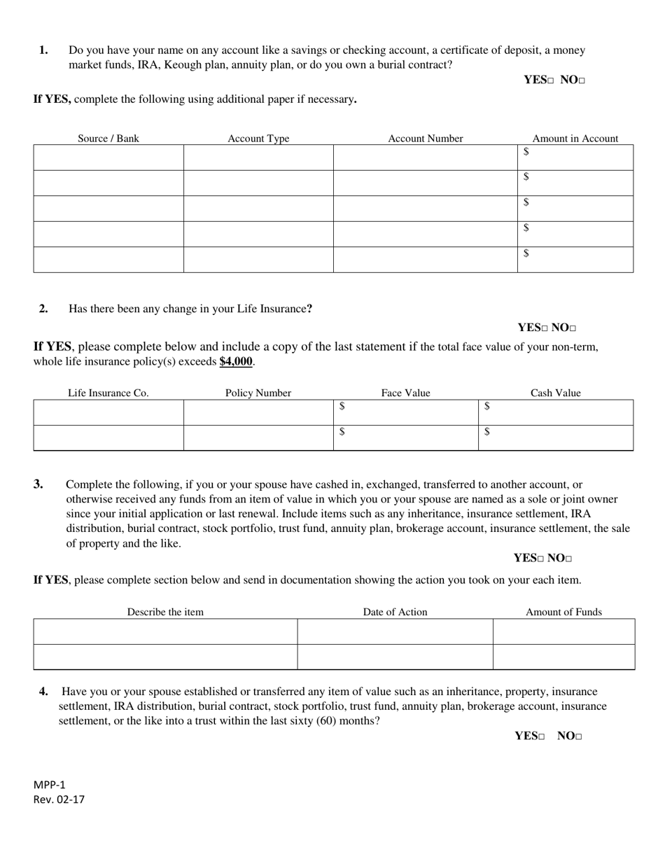 Form MPP-1 Medicare Premium Payment (Mpp) Form - Rhode Island, Page 2