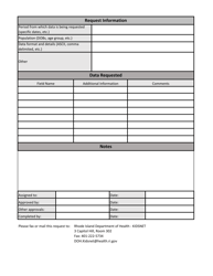 Kidsnet Data Request Form - Rhode Island, Page 2