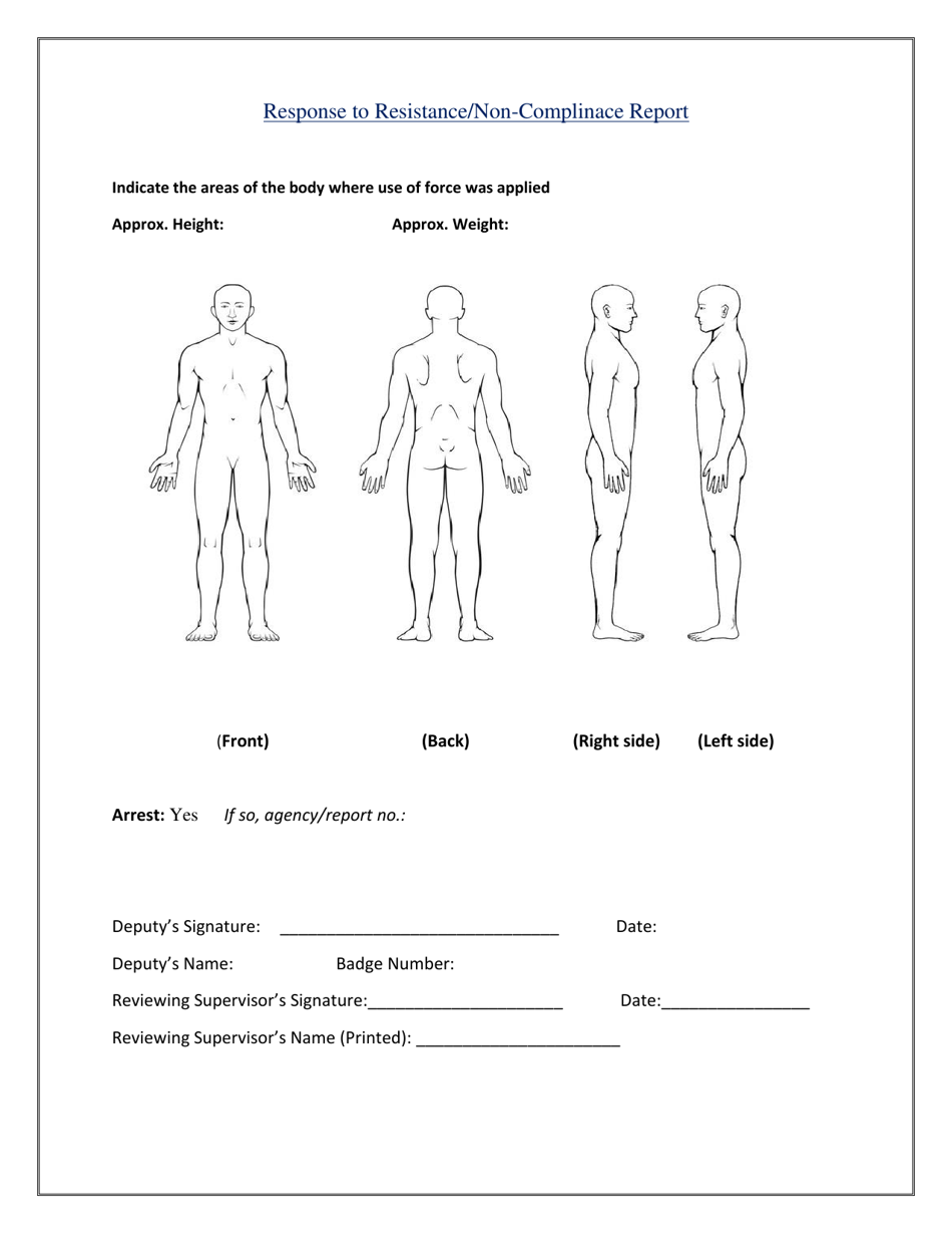 Rhode Island Response to Resistance/Non-compliance Report - Fill Out ...