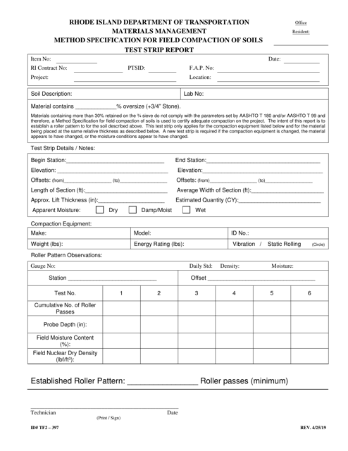 Form 397-TF2 Printable Pdf