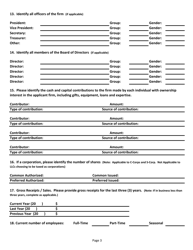 Mbe/Wbe/Vbe Certification Application - Rhode Island, Page 3