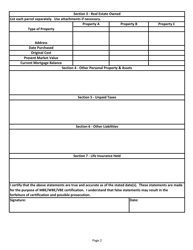 Personal Financial Statement - Rhode Island, Page 2
