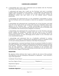 Form PC-2A Individual Cardholder Agreement - Rhode Island, Page 3