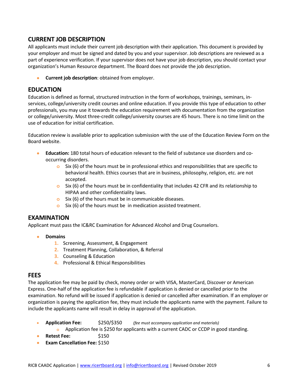 Caadc Application - Rhode Island, Page 6