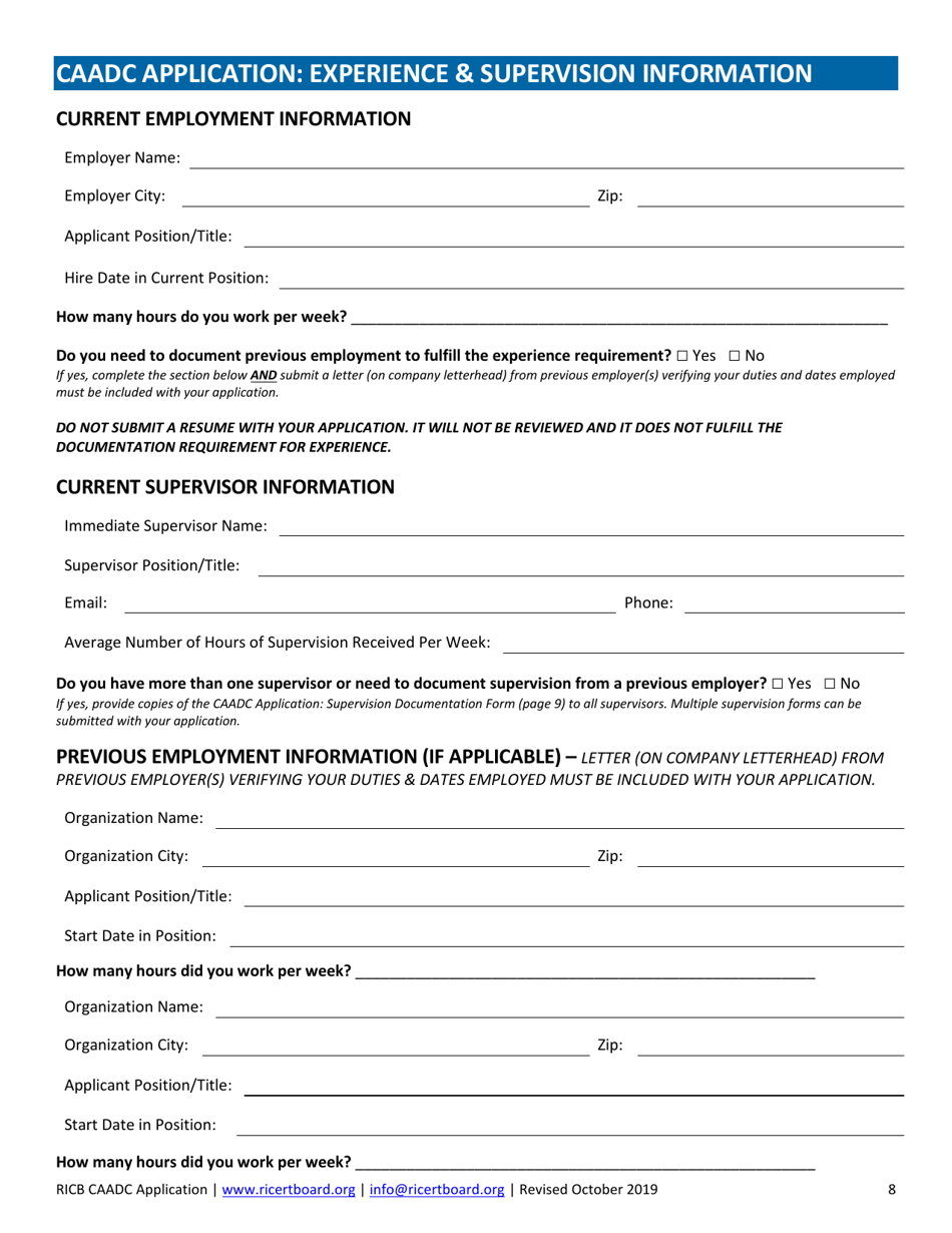 Caadc Application - Rhode Island, Page 8
