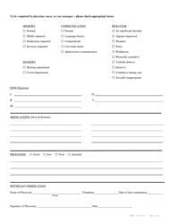 Form DBH-303 Application for Admission - Rhode Island, Page 3