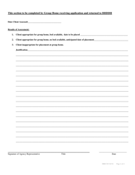 Form DBH-303 Application for Admission - Rhode Island, Page 4