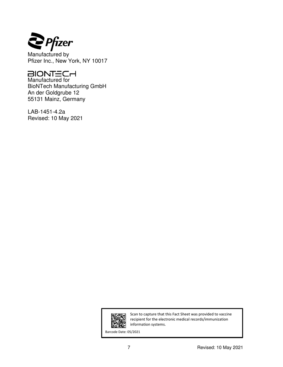 DHEC Form 4260 Covid-19 Vaccination Administration Form - South Carolina, Page 7