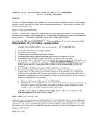 DHEC Form 3452 Terminal Facility Registration Certificate Application - Short Form - South Carolina, Page 3