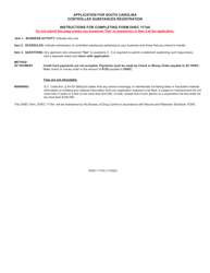 DHEC Form 1174A Application for South Carolina Controlled Substances Registration - South Carolina, Page 2