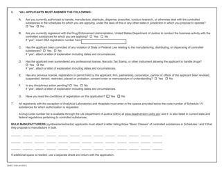 DHEC Form 1026 Non-practitioner Sc Controlled Substances Application - South Carolina, Page 2