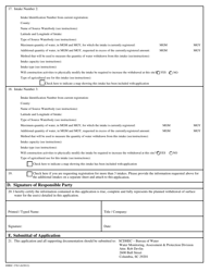 DHEC Form 2763 Application to Modify Existing Agricultural Surface Water Withdrawal Registration - South Carolina, Page 2