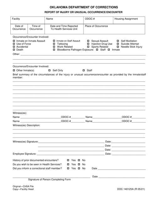 Form OP-140125A  Printable Pdf