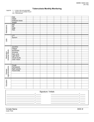 Form MSRM140301.04A Tuberculosis Monthly Monitoring - Oklahoma