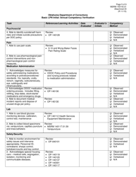 Form MSRM140143.01 Attachment B Basic Lpn Initial/Annual Competency Verification - Oklahoma, Page 5